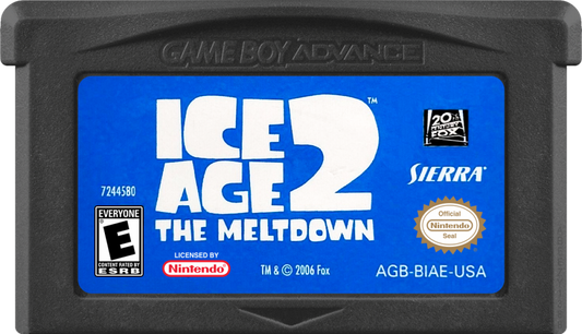 Ice Age 2: The Meltdown game cartridge for Game Boy Advance (GBA) video game