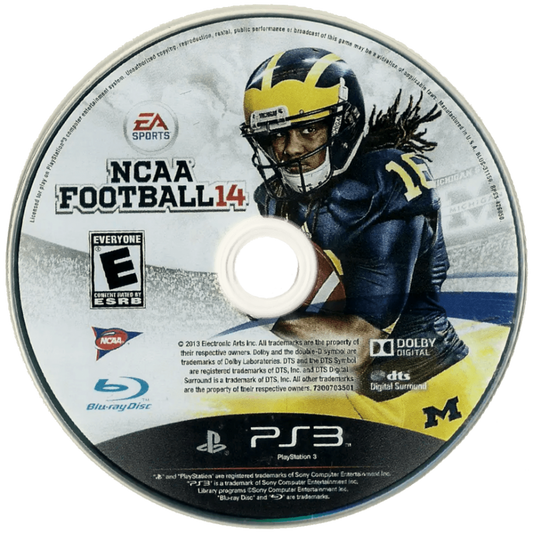 NCAA Football 14 disc for PlayStation 3 PS3 video game