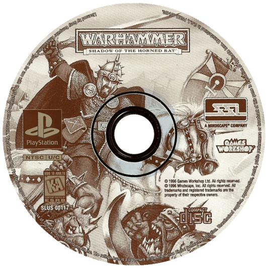 Warhammer: Shadow of the Horned Rat Front Disc Art for this Game– PlayStation 1 (PS1)