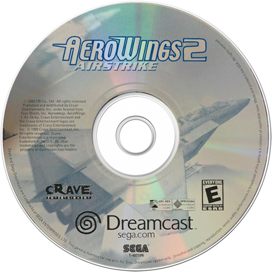 AeroWings 2 Sega Dreamcast for retro video game enthusiasts featuring flight simulation gameplay aerial stunt challenges realistic aircraft handling mission based flying scenic environments precision aerobatics and collectible gaming appeal disc