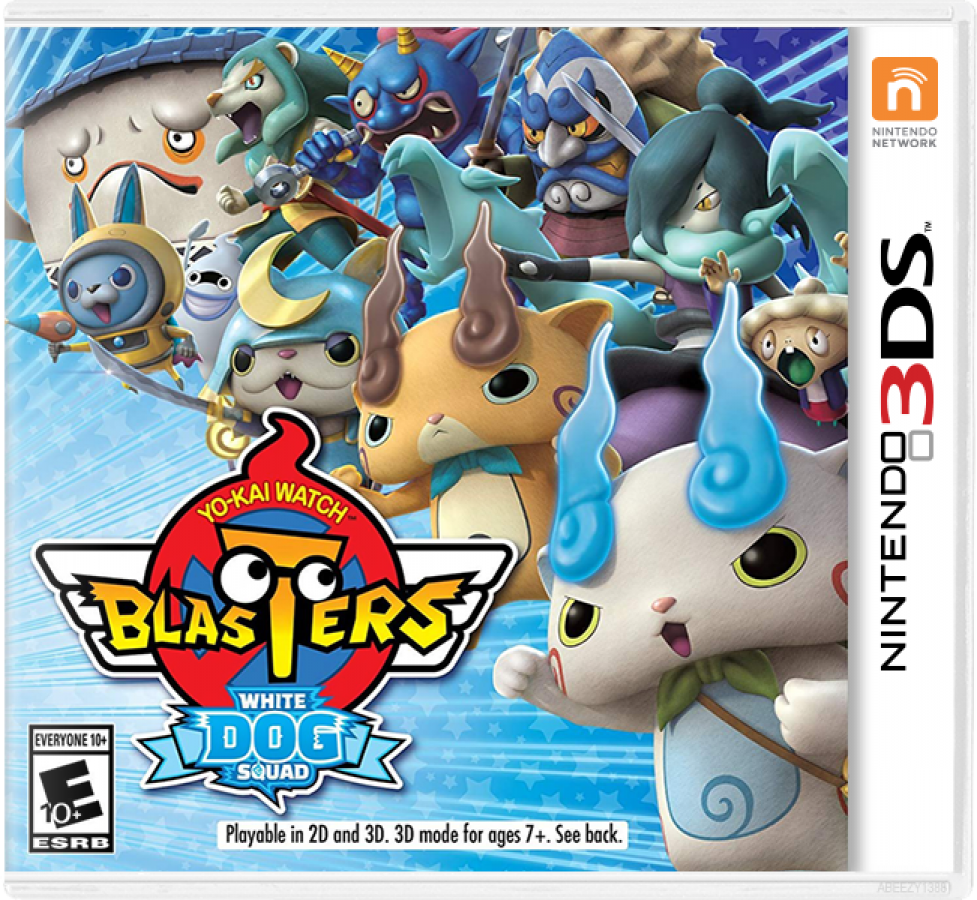 Yo-Kai Watch Blasters: White Dog Squad cover art for Nintendo 3DS (3DS) video game