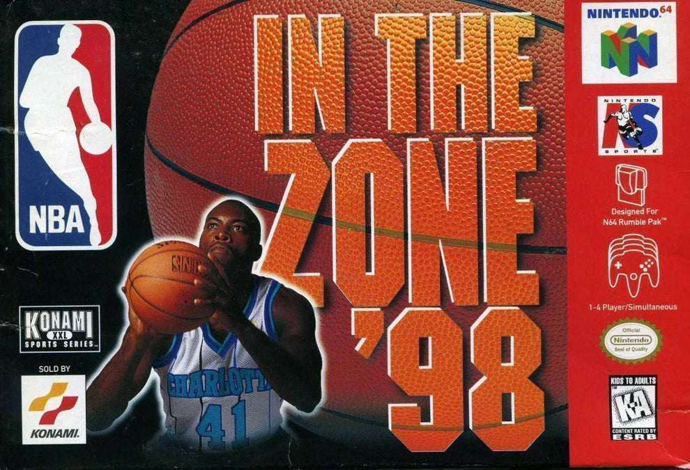 NBA In the Zone 98 cover art for Nintendo 64 N64 video game