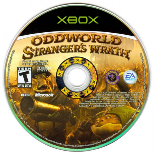 Oddworld: Stranger’s Wrath Xbox action-adventure video game disc