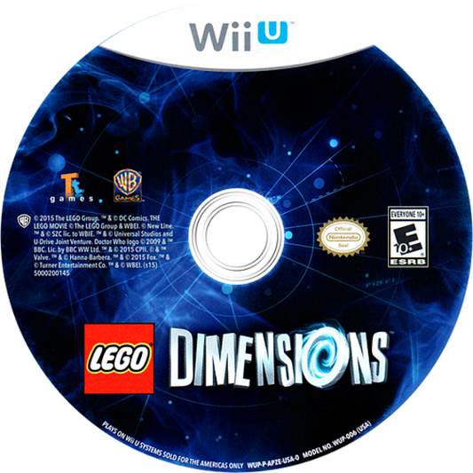 LEGO Dimensions dsic cover art for Nintendo Wii U WiiU video game