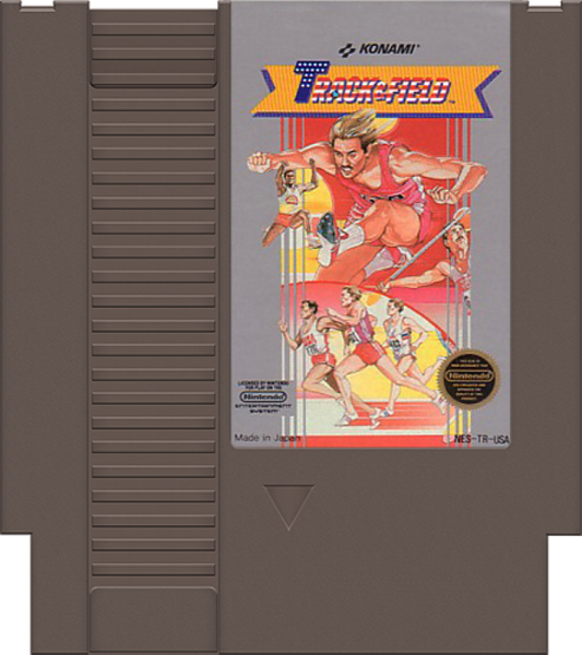 Track and Field cartridge for Nintendo Entertainment System (NES) retro video game