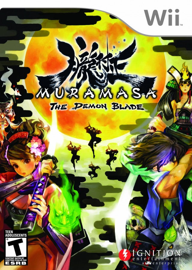 Muramasa: The Demon Blade cover art for Nintendo Wii (Wii) video game