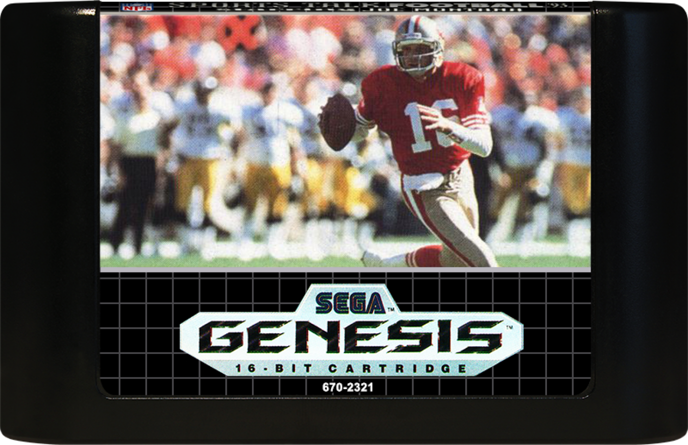 Sports Talk Football '93 Starring Joe Montana cartridge for Sega Genesis (GEN) video game