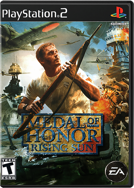 Medal of Honor Rising Sun cover art for PlayStation 2 (PS2) video game