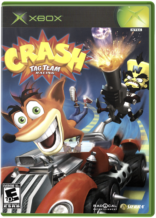 Crash Tag Team Racing cover art for Xbox (XBOX) video game
