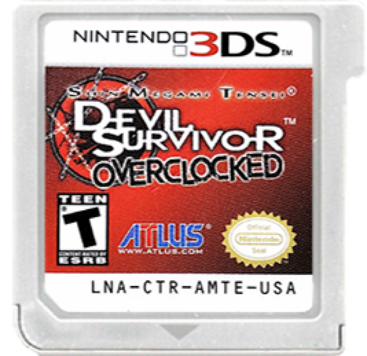 Shin Megami Tensei: Devil Survivor Overclocked cartridge for Nintendo 3DS (3DS) tactical role-playing video game