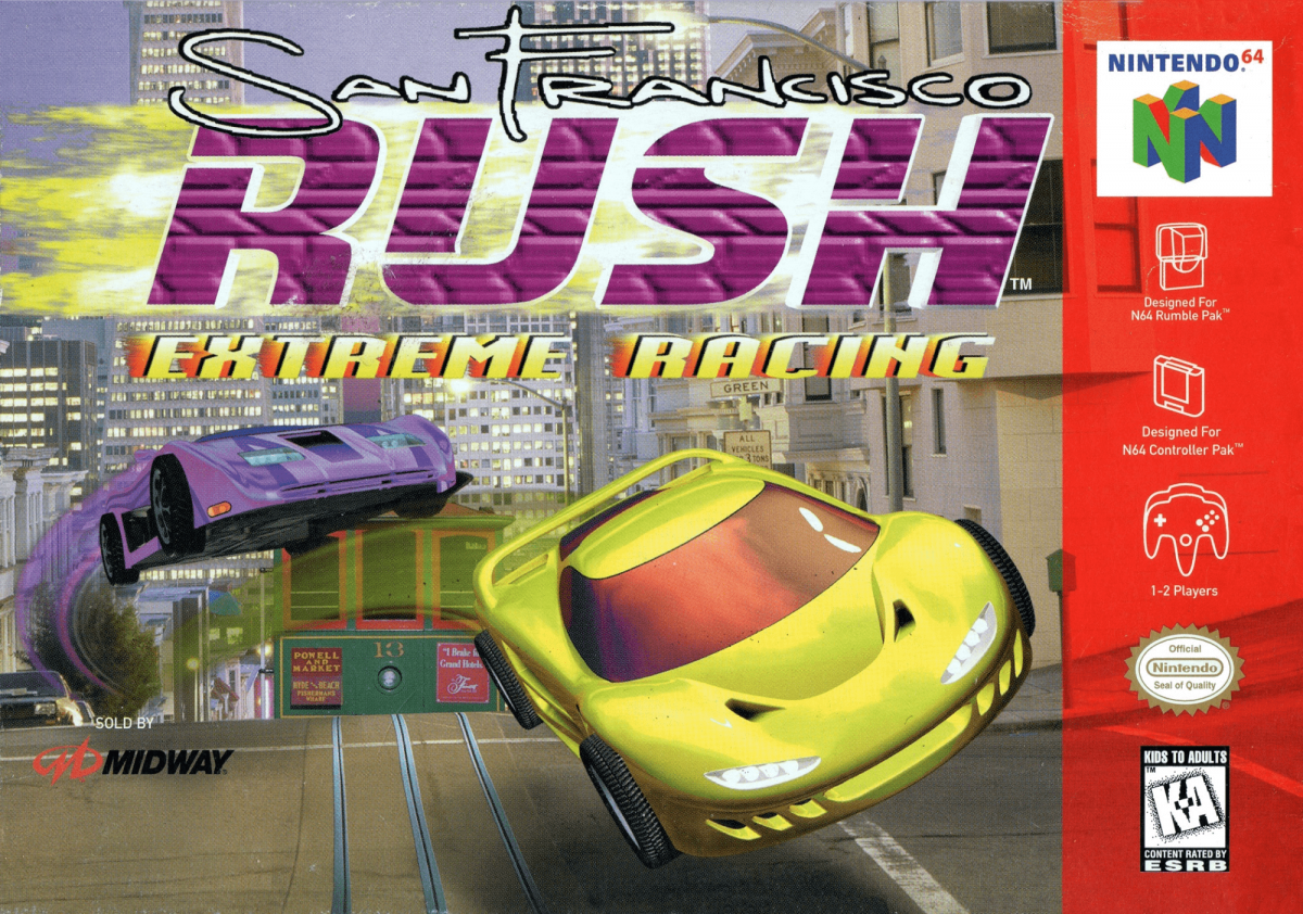 San Francisco Rush Extreme Racing cover art for Nintendo 64 (N64) video game