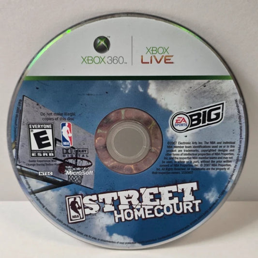 NBA Street Homecourt disc for Xbox 360 (X360) arcade-style basketball video game