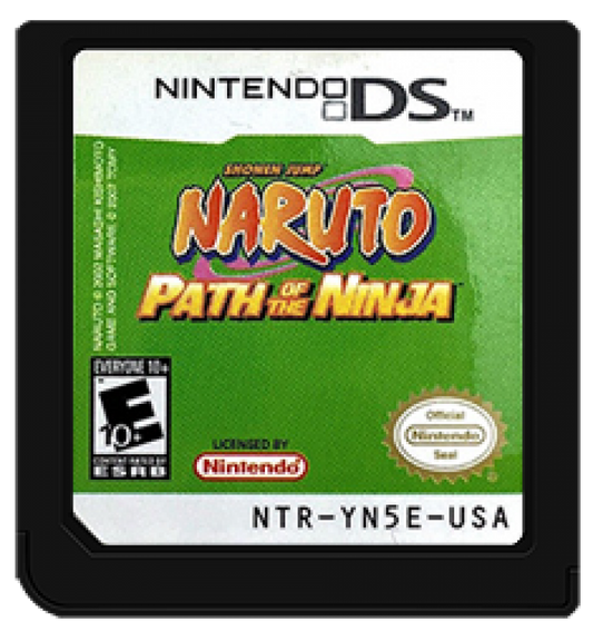 Naruto: Path of the Ninja cartridge for Nintendo DS (DS) anime RPG adventure video game