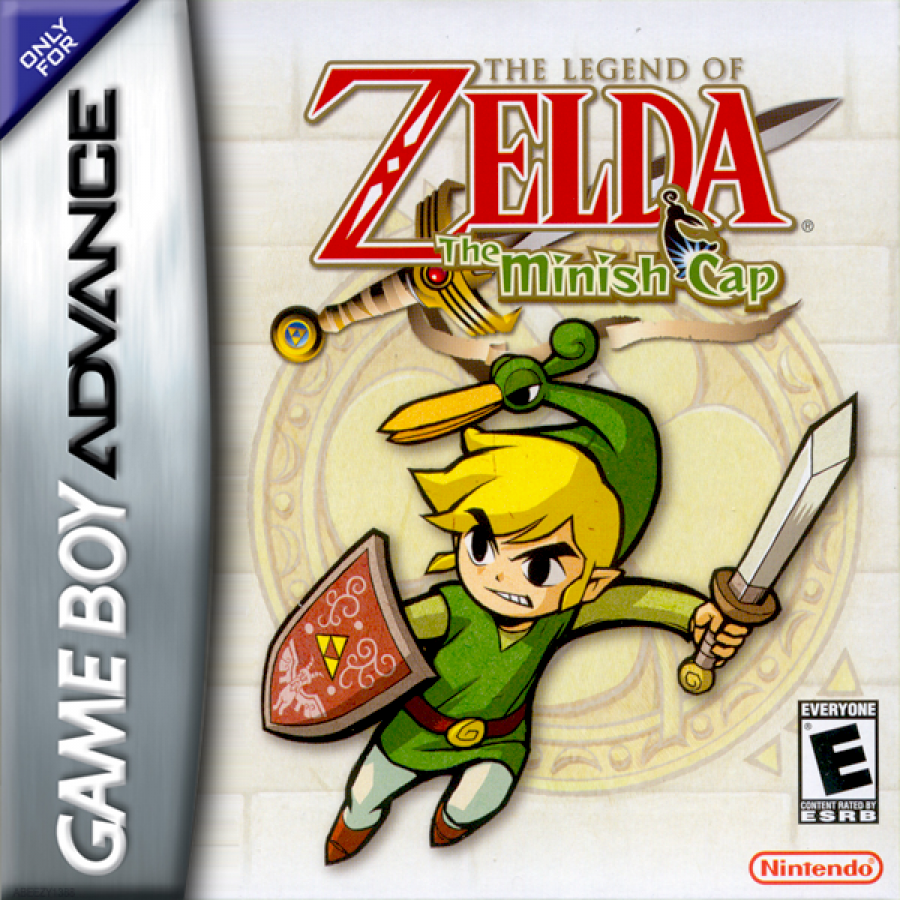The Legend of Zelda: Minish Cap cover art for Game Boy Advance (GBA) video game