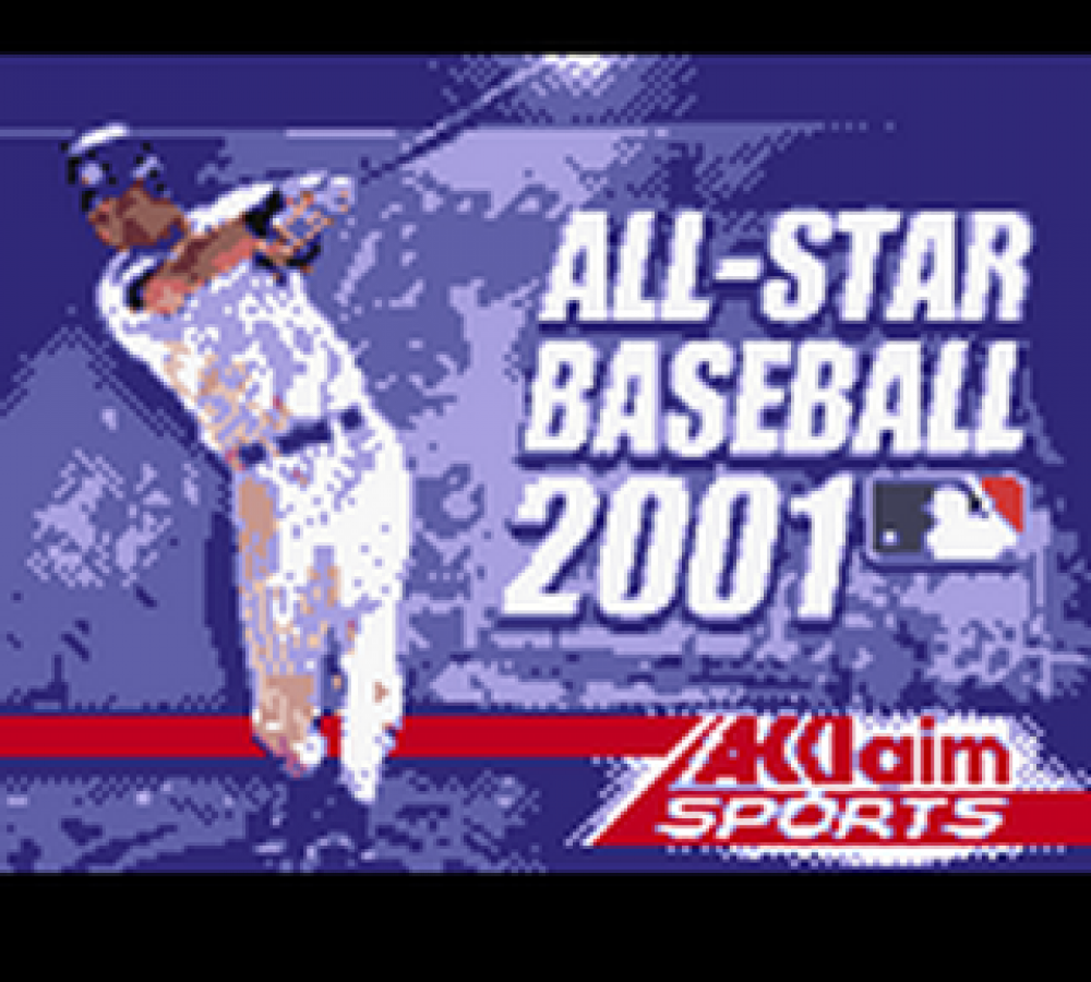 All-Star Baseball 2001 start menu for Game Boy Color (GBC) video game