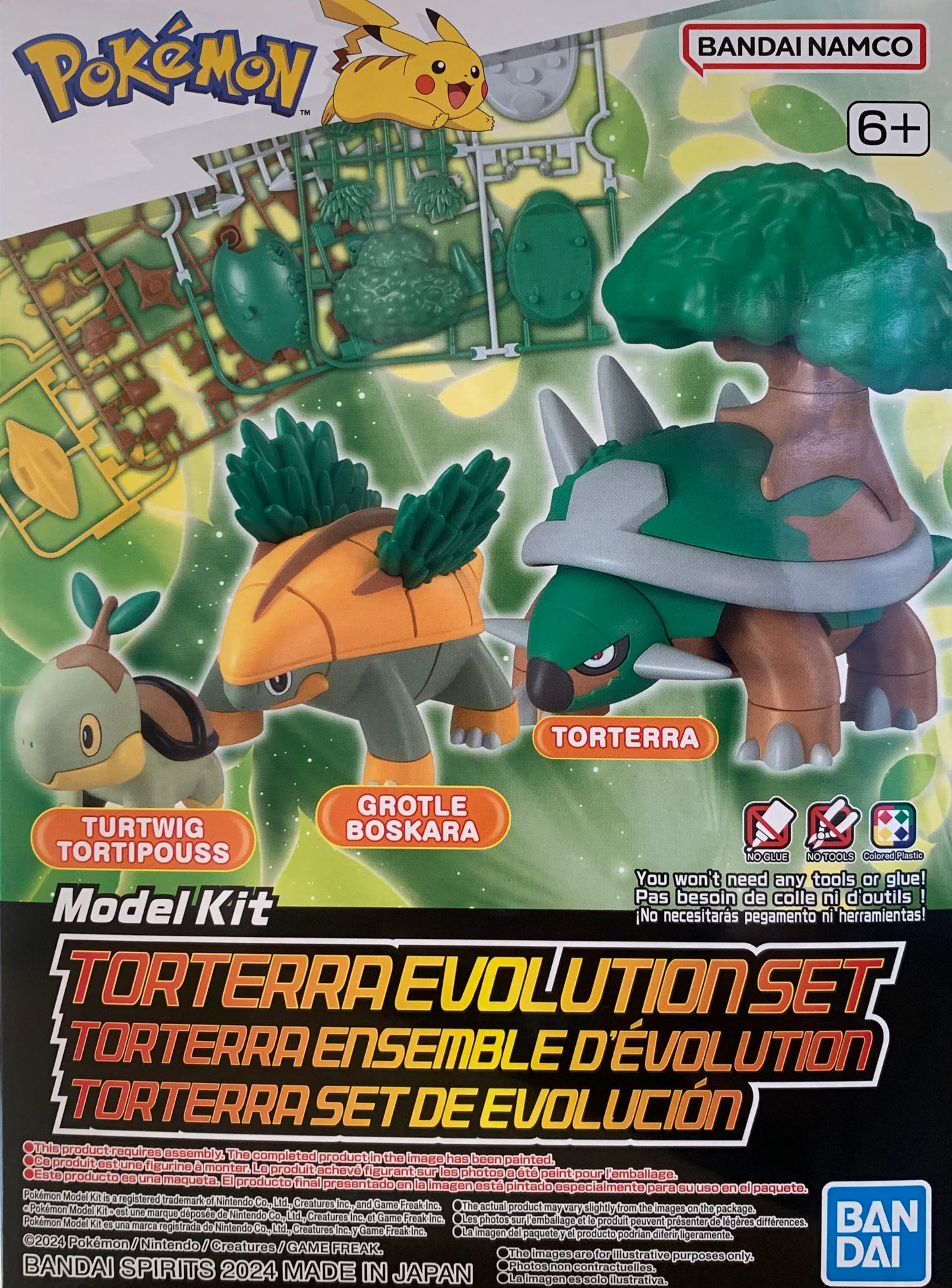 Torterra Evolution Set "Pokemon", Bandai Hobby Pokemon Model Kit model kit product image