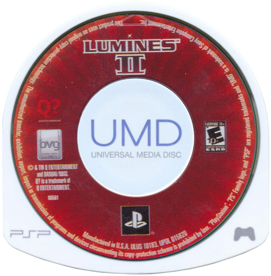Retro Lumines II PlayStation Portable inspired design featuring music driven puzzle gameplay aesthetic vintage PSP neon visual effects rhythm based block matching electronic soundtrack immersive handheld gaming nostalgia stylish arcade puzzle presentation UMD