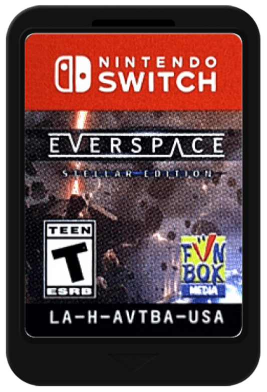 Everspace Stellar Edition Nintendo Switch rogue lite space combat shooter procedural generation six degrees of freedom permadeath meta progression unlockable ships blueprints crafting resource management cartridge arrt