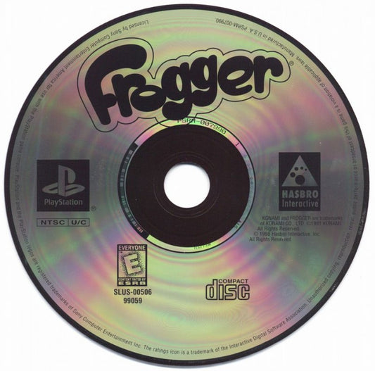 Frogger Greatest Hits PlayStation 1 PS1 for action puzzle retro video game fans featuring classic arcade gameplay road crossing river hopping challenging obstacles fast paced reflexes colorful environments timeless family friendly fun collectible gaming appeal disc