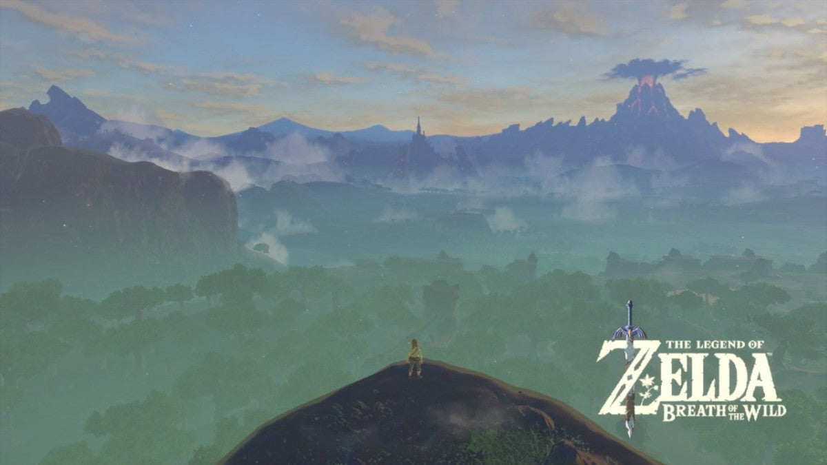 The Legend of Zelda Breath of the Wild homescreen for Nintendo Switch NS video game