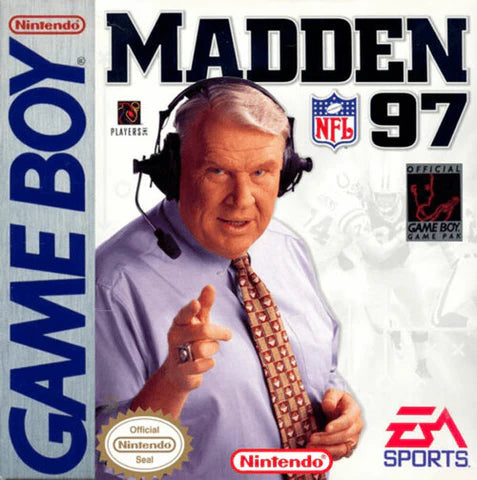 Madden NFL 97 cover art for Game Boy (GB) video game