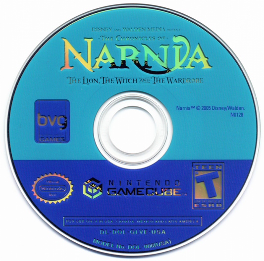 The Chronicles of Narnia: The Lion, the Witch and the Wardrobe disc for Nintendo GameCube (GC) fantasy action adventure video game