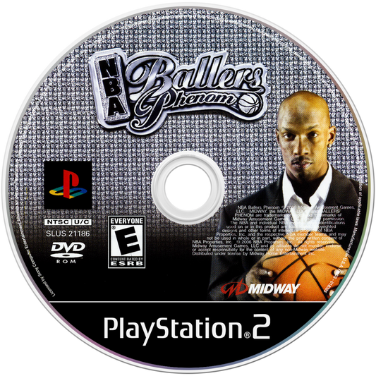 NBA Ballers Phenom – PlayStation 2 (PS2) basketball sports video game disc