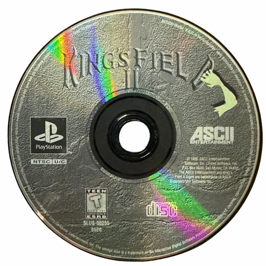 King's Field II PlayStation PS1 for action role playing video game fans featuring first person dungeon exploration dark fantasy environments sword and magic combat challenging enemies character progression mysterious quests atmospheric gameplay and immersive fantasy adventure collectible retro PlayStation gaming appeal disc