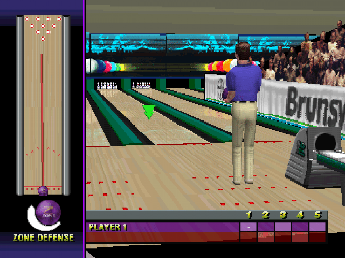 Brunswick Circuit Pro Bowling gameplay for PlayStation 1 PS1 retro bowling video game