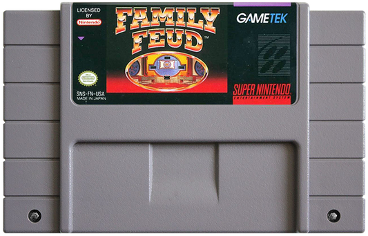 Family Feud cartridge for Super Nintendo Entertainment System SNES retro video game