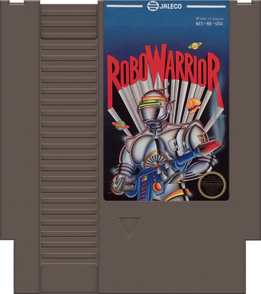 Robo Warrior cartridge for Nintendo Entertainment System (NES) retro video game