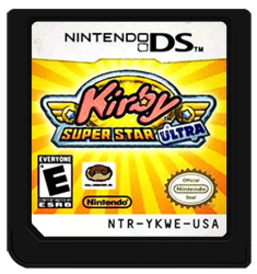 Kirby: Super Star Ultra cartridge for Nintendo DS (DS) platforming action adventure video game