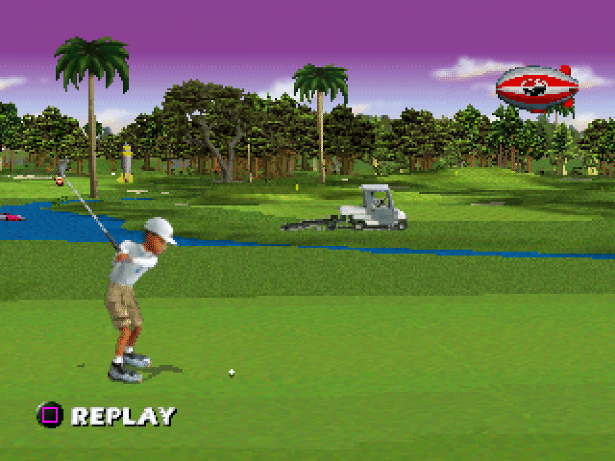 CyberTiger gameplay for PlayStation 1 PS1 retro golf video game