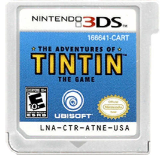 Adventures of Tintin: The Game cartridge for Nintendo 3DS (3DS) action adventure video game