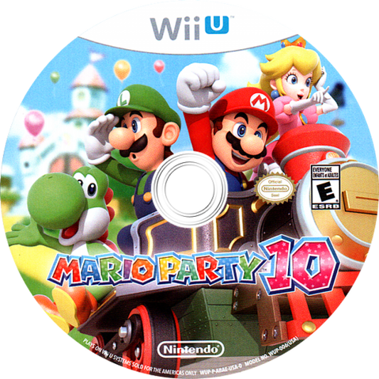 Mario Party 10 disc art for Nintendo Wii U (WiiU) video game