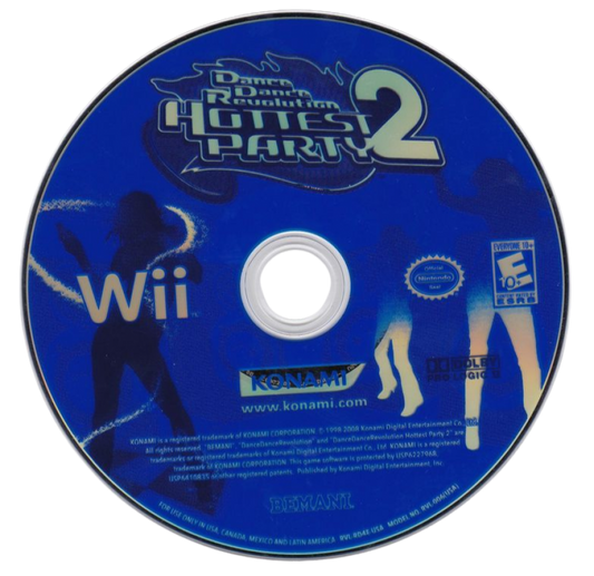 Dance Dance Revolution Hottest Party 2 disc for Nintendo Wii Wii video