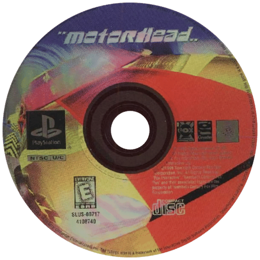 Motorhead – PlayStation 1 (PS1) disc for retro racing video game for PS1