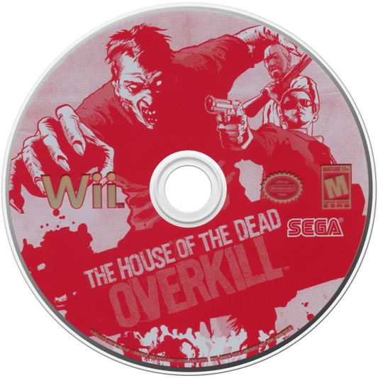 House of the Dead: Overkill disc art for Nintendo Wii (Wii) video game