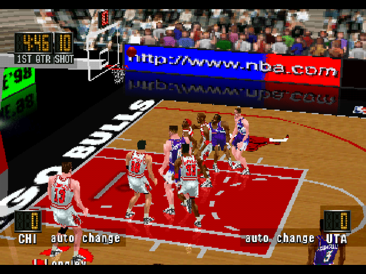 NBA in the Zone '98 gameplay for PlayStation 1 (PS1) retro video game