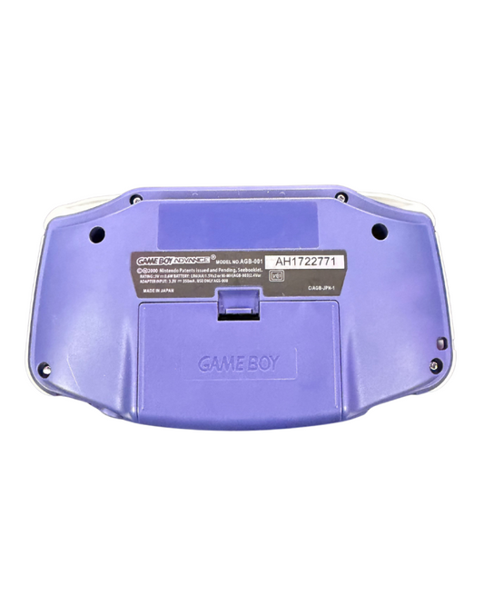 Gameboy Advance System with Purple Reshell and IPS Backlit Screen Mod