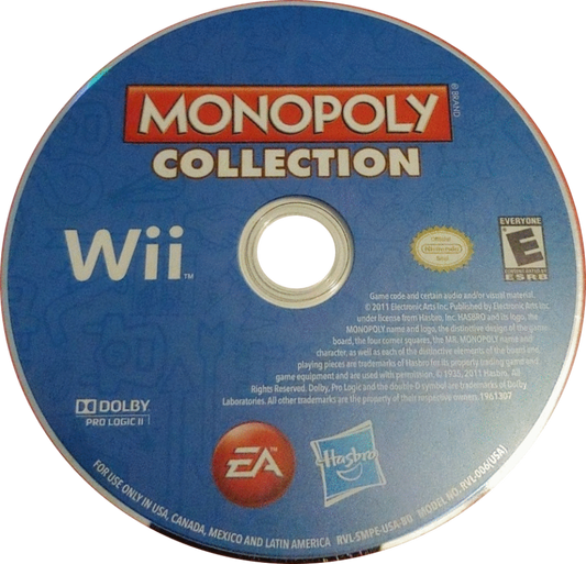 Monopoly Collection – Nintendo Wii (Wii) board game party multiplayer video game disc