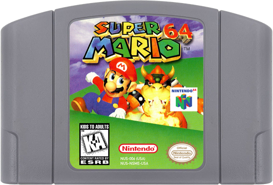 Super Mario 64 cartridge for Nintendo 64 (N64) video game