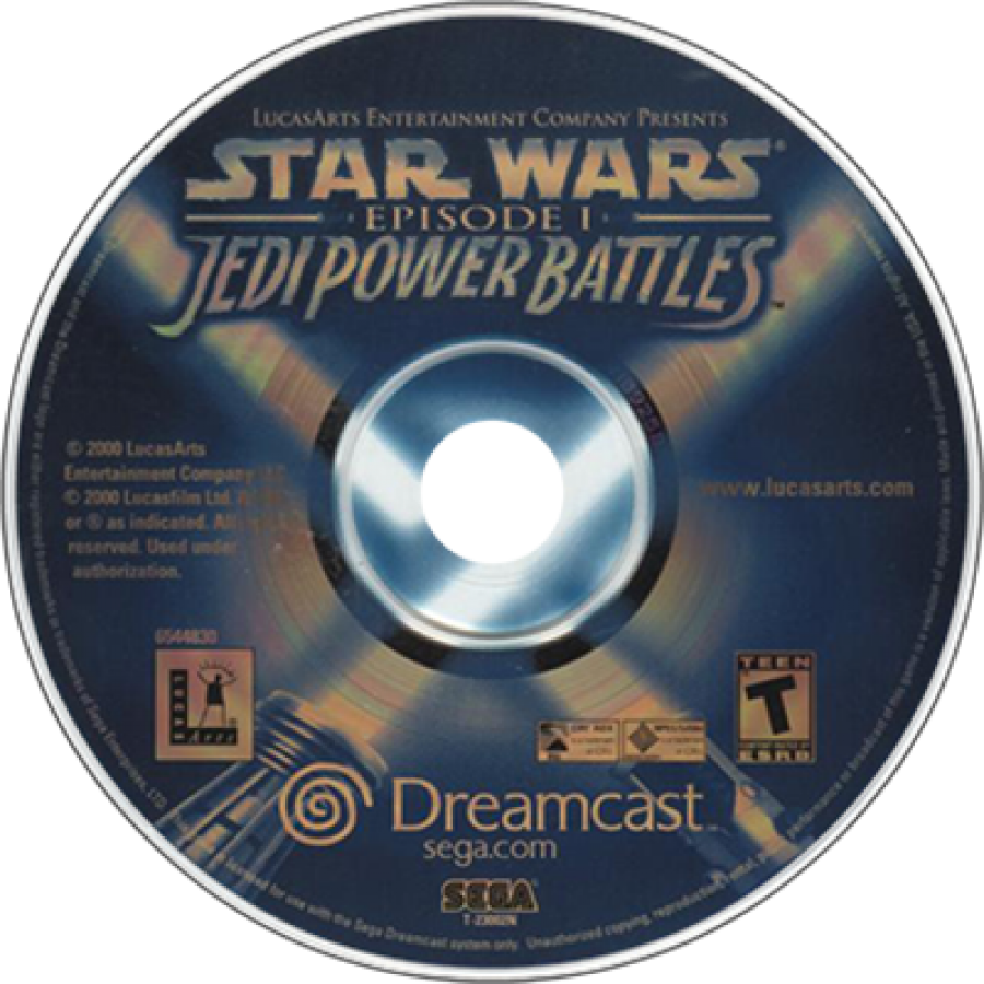 Star Wars: Episode I Jedi Power Battles disc art for Sega Dreamcast (DC) video game