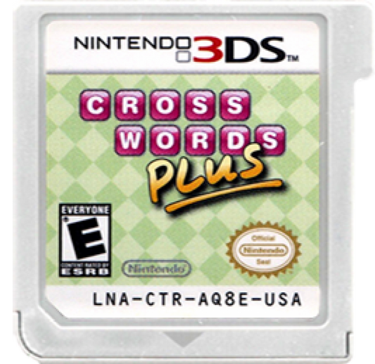 Crosswords Plus cartridge for Nintendo 3DS (3DS) puzzle word video game