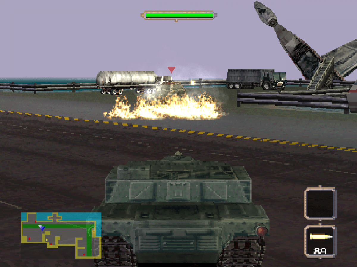 Battletanx: Global Assault gameplay image for PlayStation 1 (PS1) retro video game