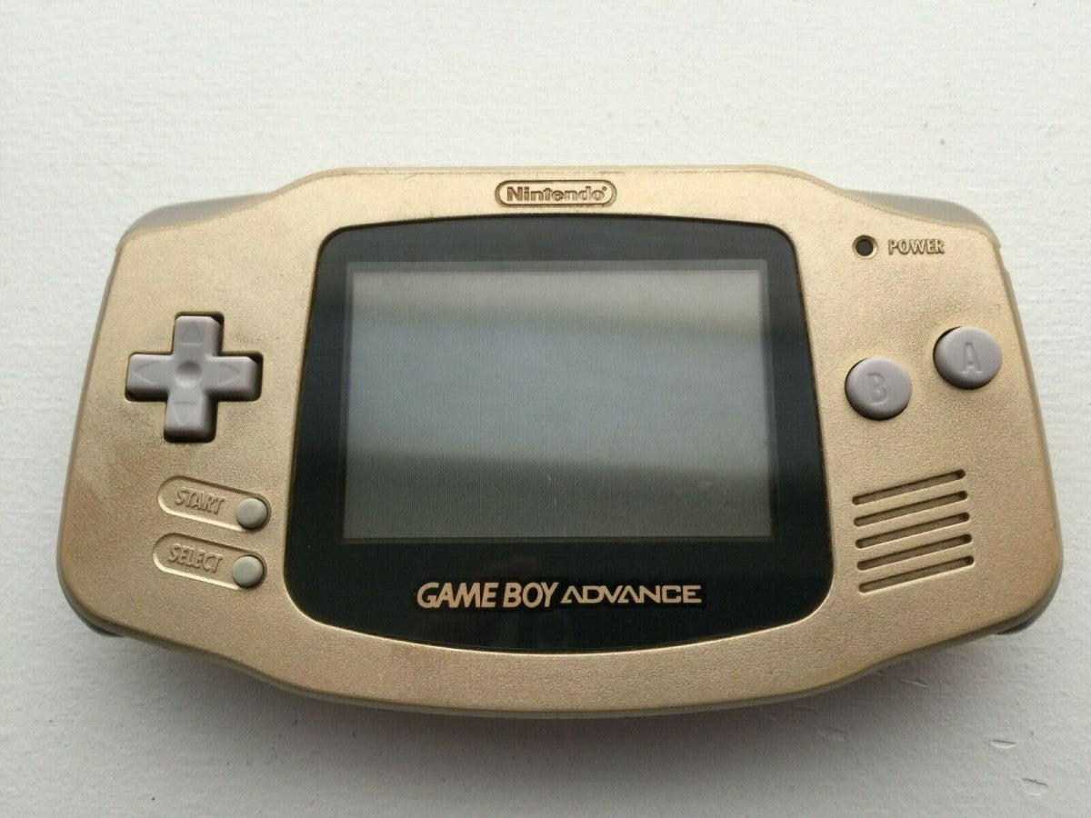 Game Boy Advance gold shell good condition handheld console Game Boy Advance