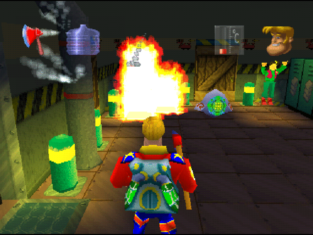 Rosco McQueen: Firefighter Extreme gameplay for PlayStation 1 (PS1) action video game