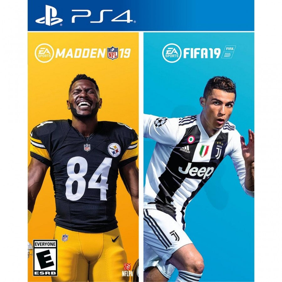 Madden NFL 19 & FIFA 19 cover art for PlayStation 4 (PS4) video game