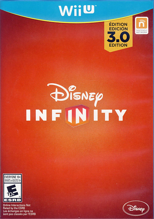 Disney Infinity 3.0 Starter Pack starter pack for the Nintendo Wii U featuring toys to life gameplay with interactive figures a portal base and adventure playsets including Star Wars Marvel and Disney characters with creative Toy Box mode and cooperative play cover art