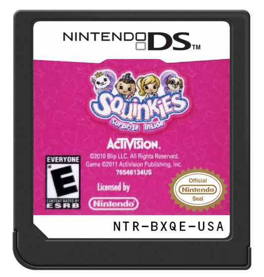 Squinkies cartridge for Nintendo DS (DS) virtual pet simulation video game